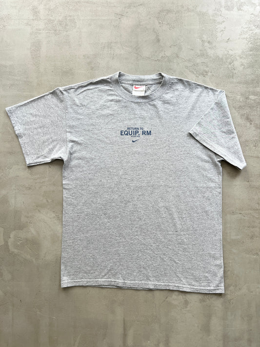 GREY NIKE TEE - 1990S - L/XL