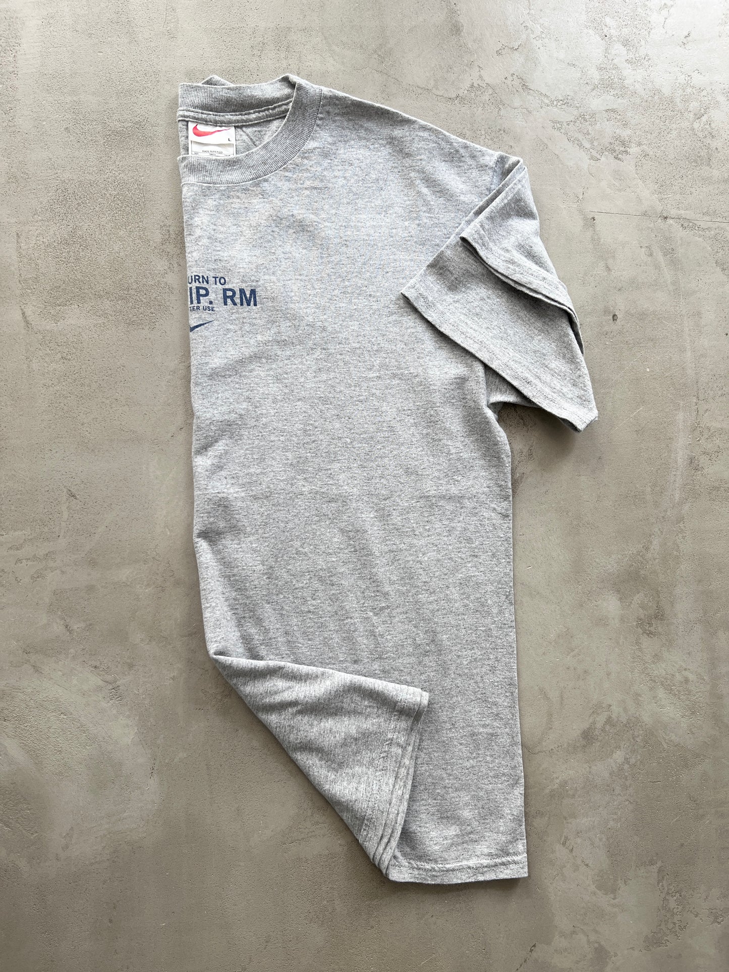 GREY NIKE TEE - 1990S - L/XL