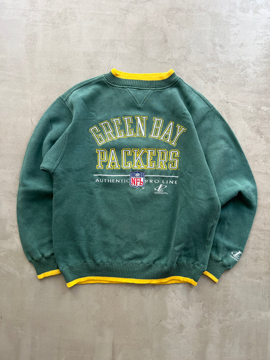 FADED GREEN BAY PACKERS NFL SWEATER - 1990S - M